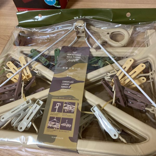 4年使ってるけどまだ壊れてない。ヴィレヴァン福袋に入ってたせんたくほし