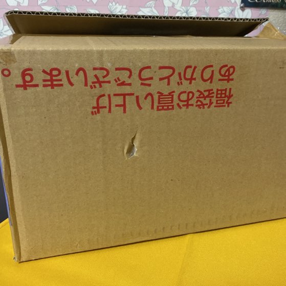 お宝ワールド福袋届いたけど段ボールが反対だった