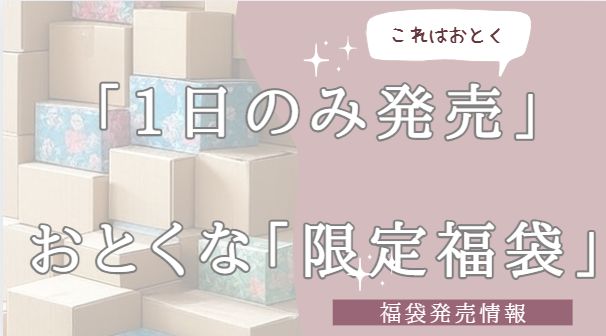 1日のみしか発売されない限定福袋