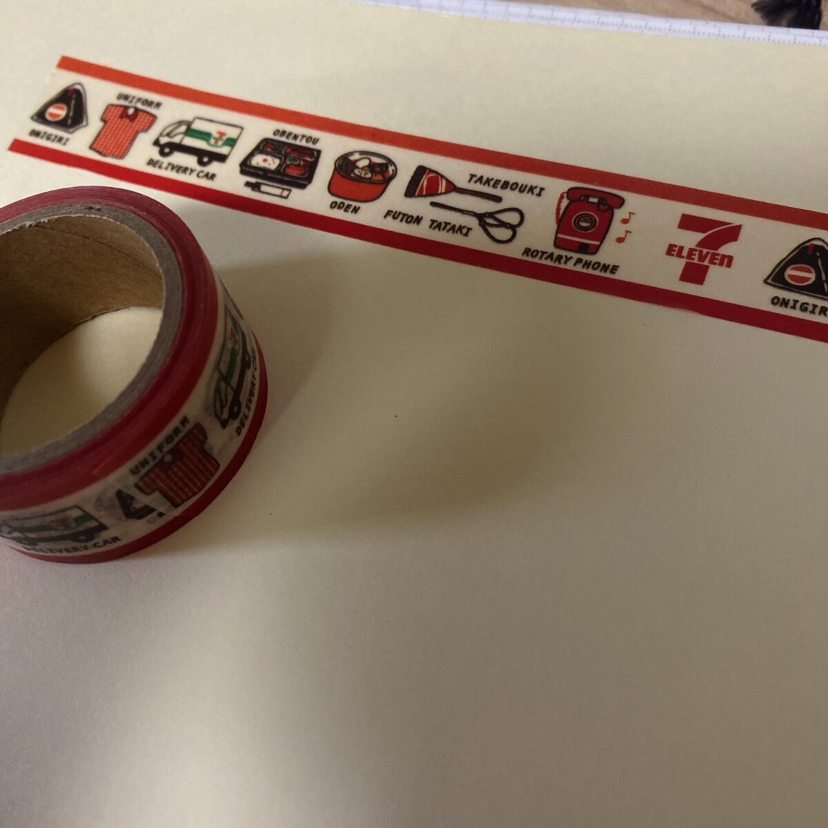 セブンイレブン50周年福袋に入ってたマスキングテープの柄たち
