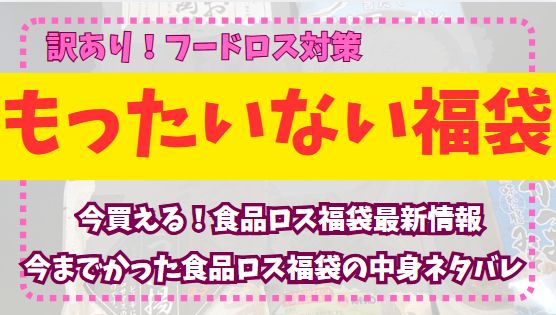 食品ロス福袋中身ネタバレや最新情報まとめた記事のアイキャッチ画像