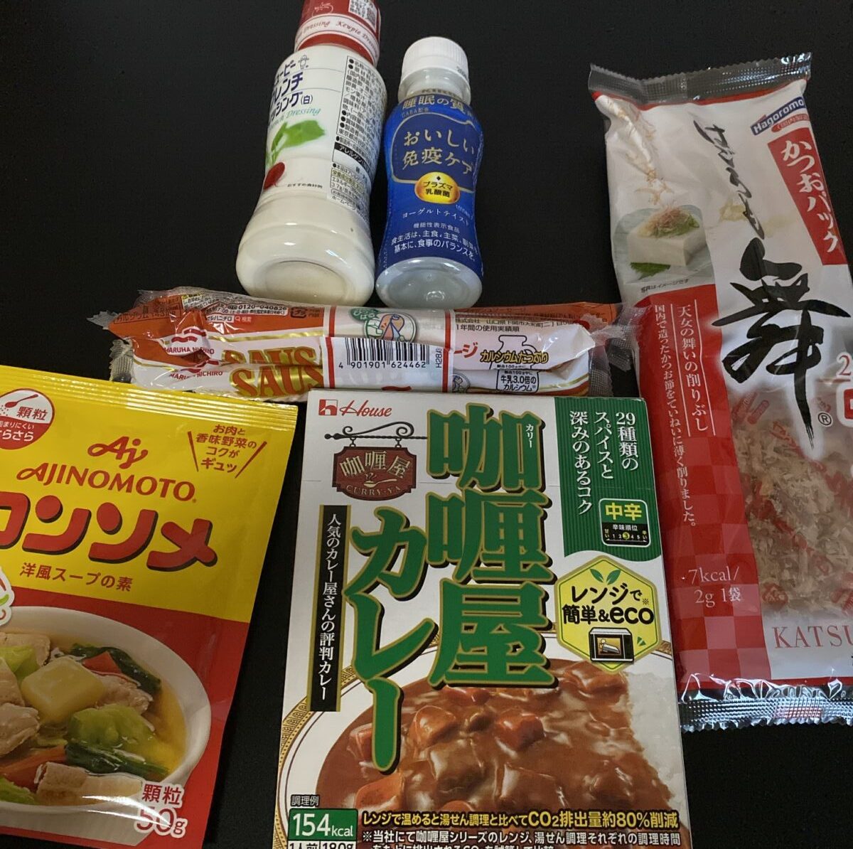 食品福袋に入っていた品々