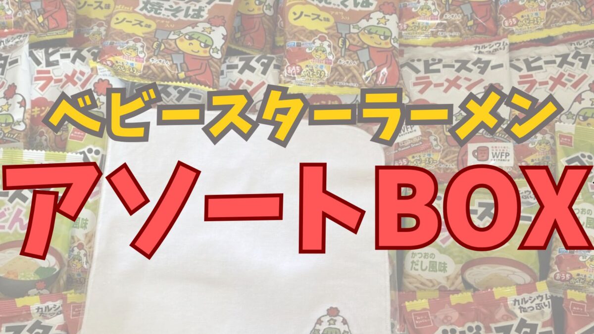 おやつカンパニー公式で買ったベビースターの人気商品が入ったアソートボックスを買った感想をまとめました