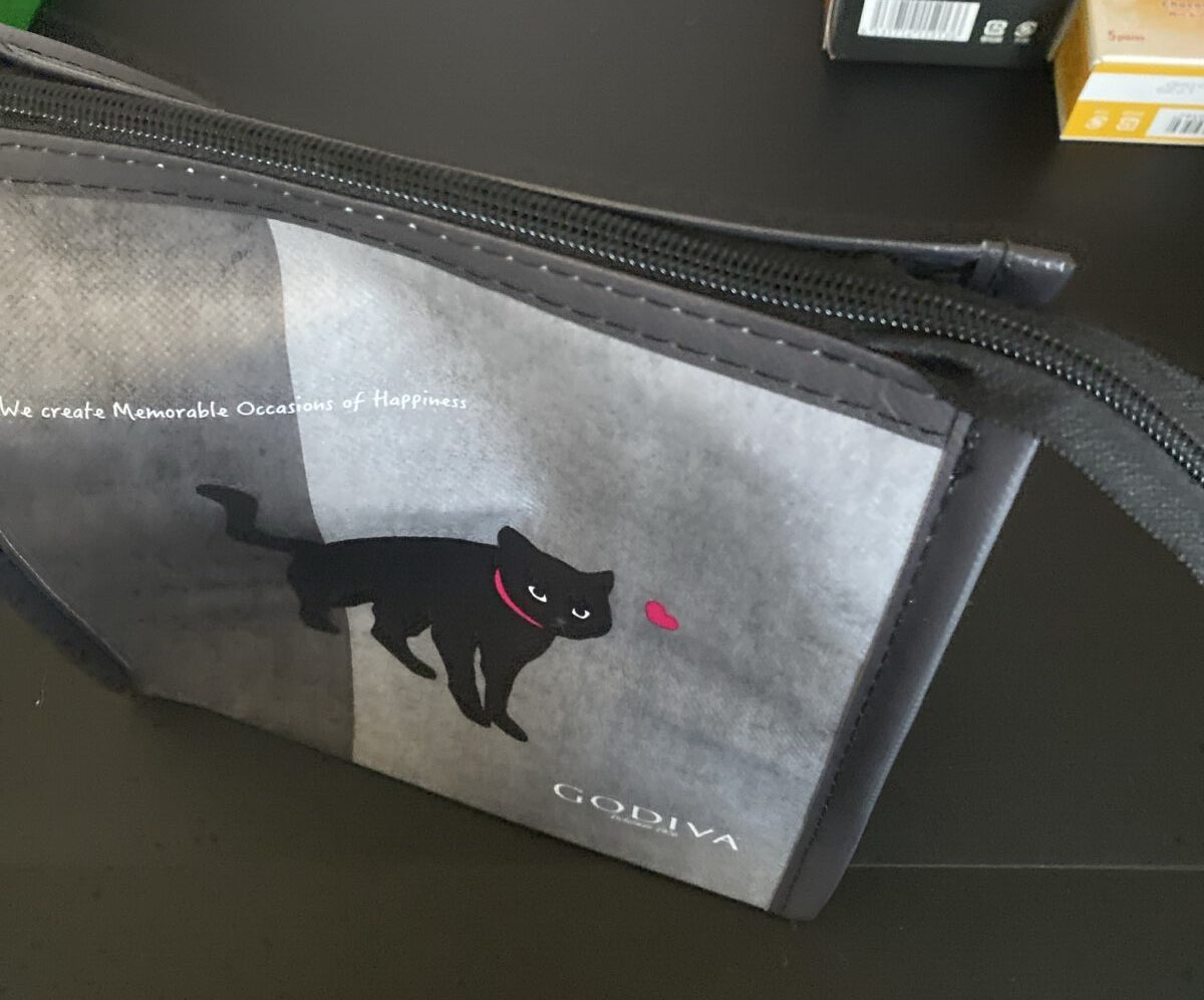 ファスナー付きの保冷ポーチ