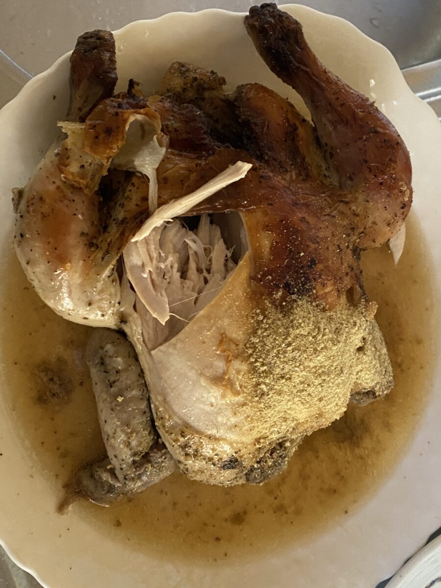 ローストチキン完成図