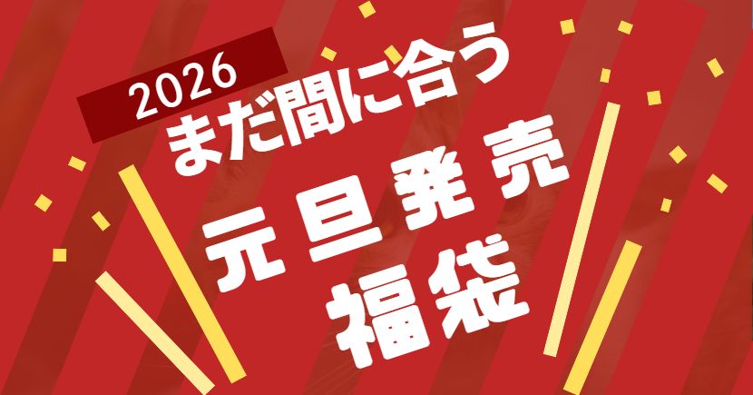 2026年元旦発売の福袋じょうほうまとめたよ