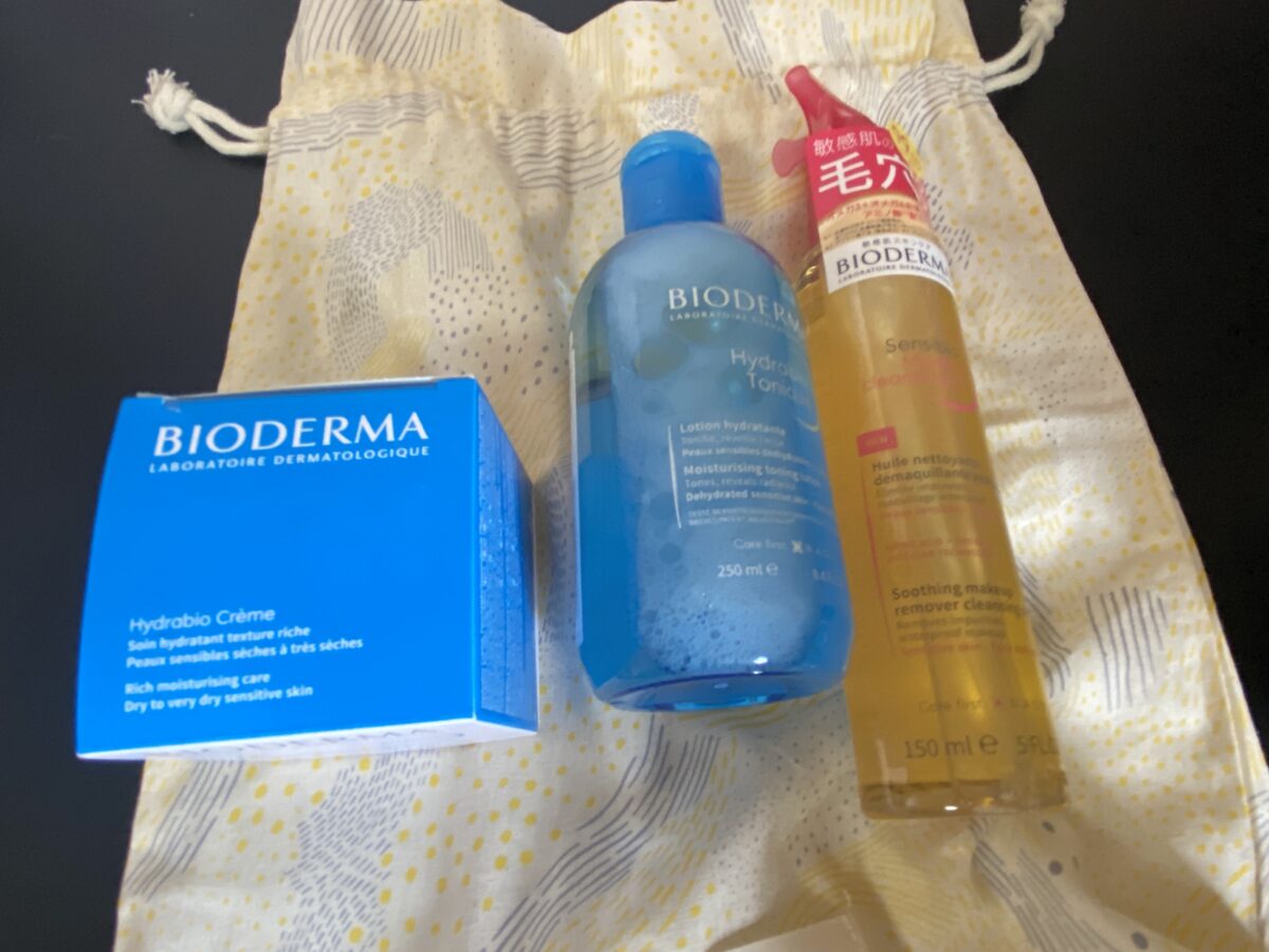 マイリトルボックスに入っていたビオデルマのスキンケアたち