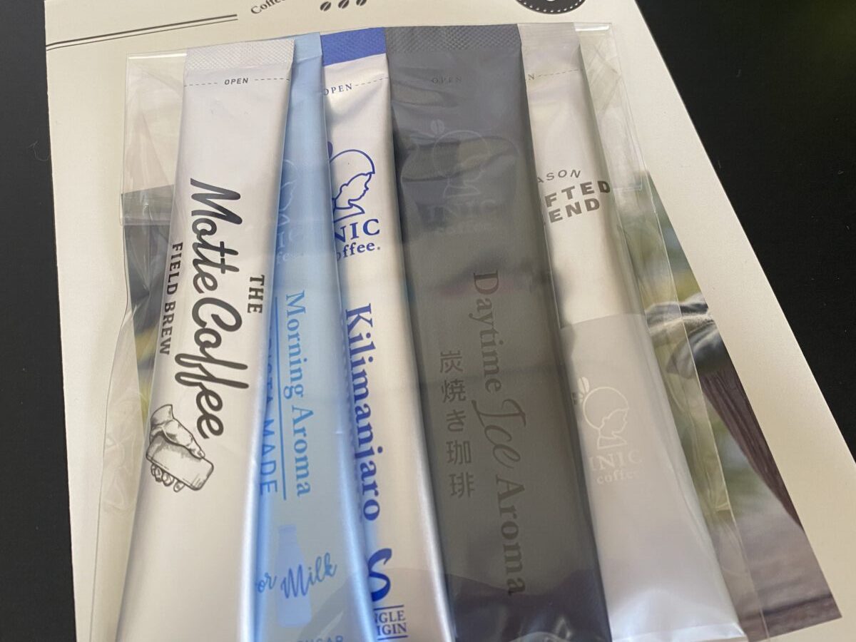 イニックコーヒーの珈琲エキスがいろいろ入ってた