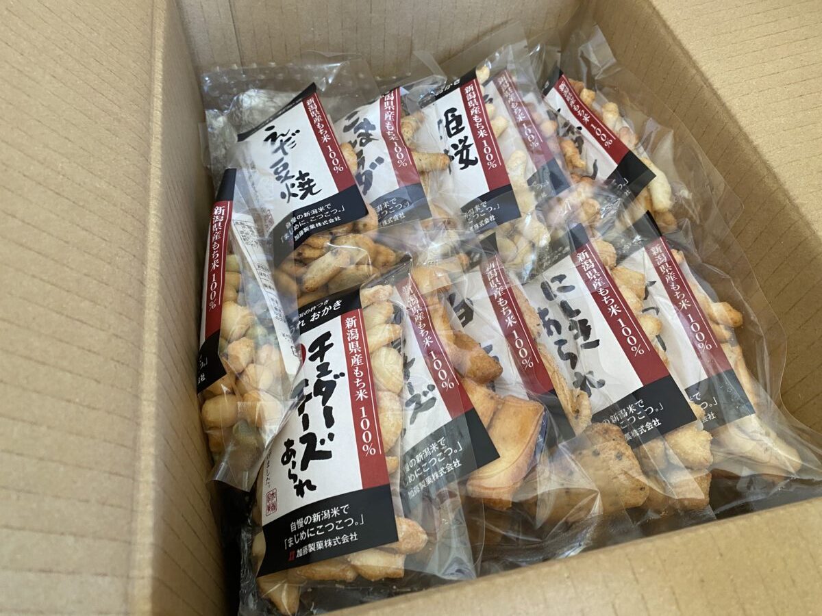 2段目に入っていたおかき
