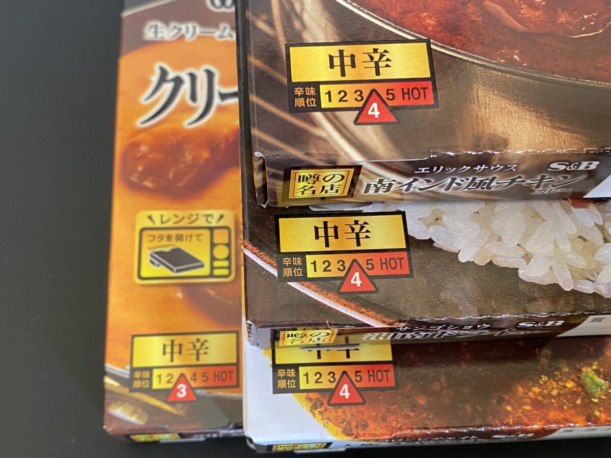 エスビーの中辛メーター