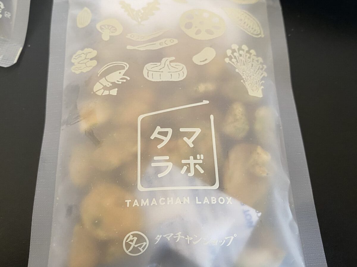 タマチャンショップの人気おやつそらまめっちがタマラボに入っていた